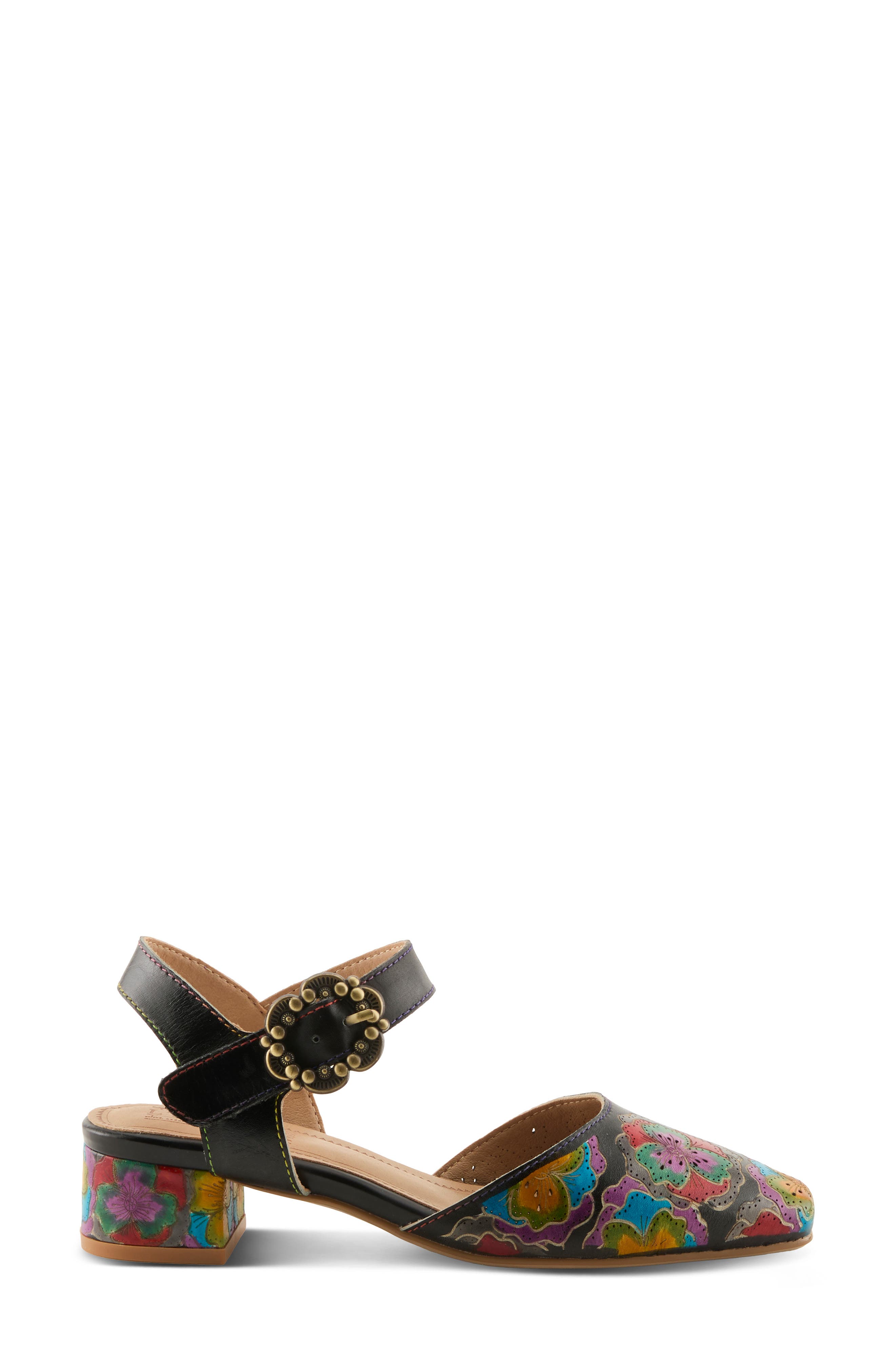 L'Artiste by Spring Step Funferbiz Ankle Strap Pump, Alternate, color, Black Multi