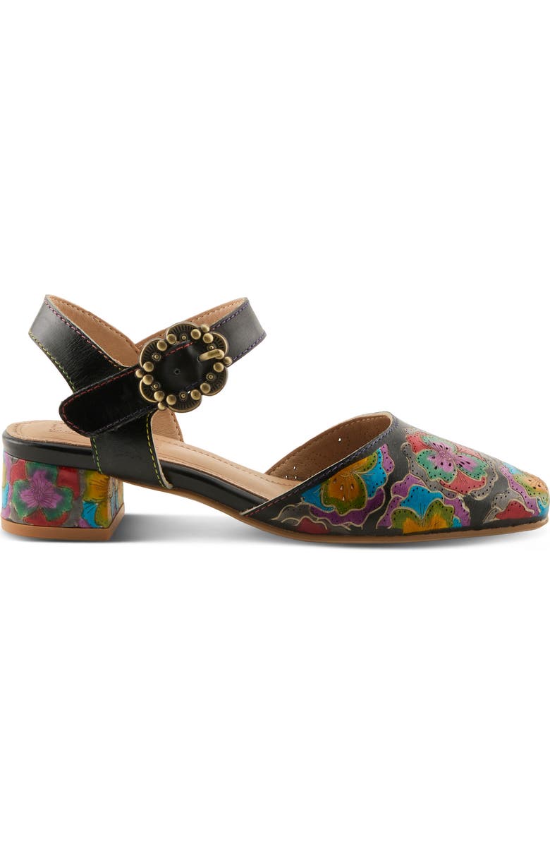 L'Artiste by Spring Step Funferbiz Ankle Strap Pump, Alternate, color, Black Multi