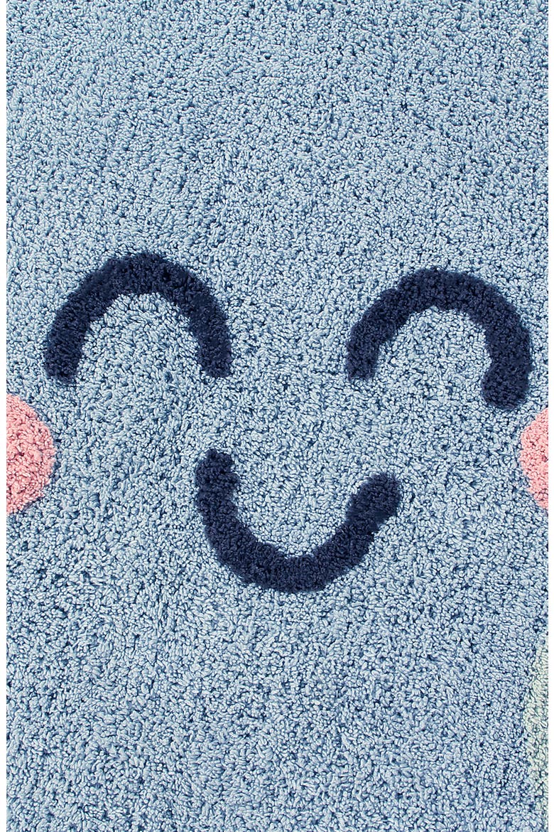 You're My Sunshine Washable Cotton Blend Rug, Alternate, color, BLUE