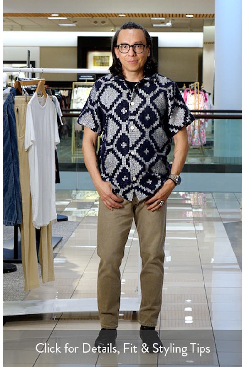 Trastevere Cuba Crochet Camp Shirt (Men) | Nordstrom