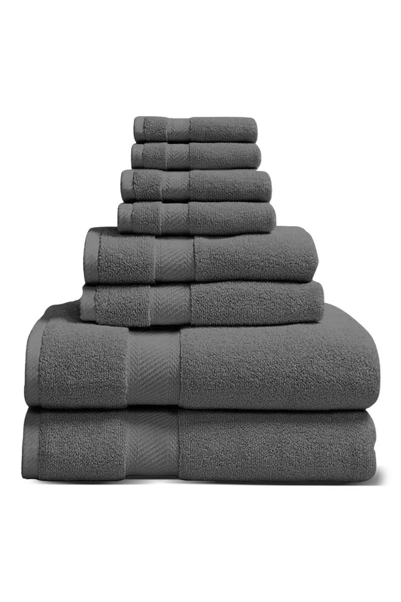 Organic Cotton Bath Towels Set, Main, color, GRAY