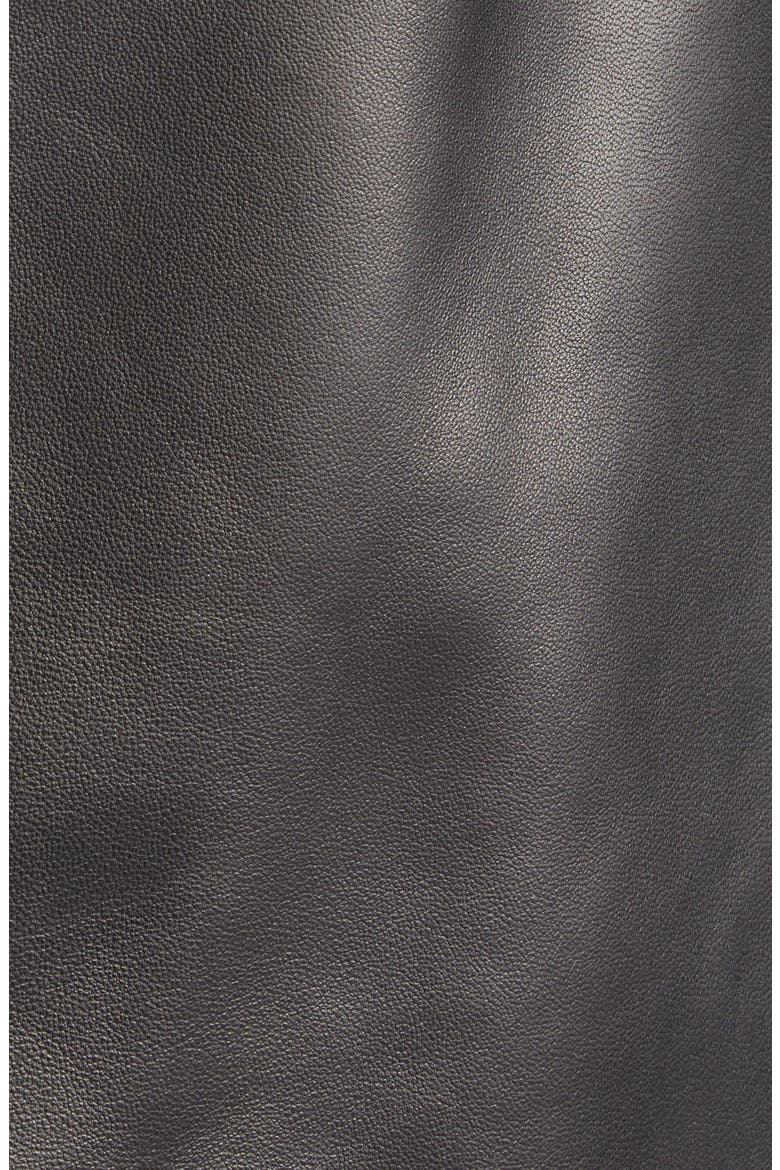 The Leather Pencil Skirt, Alternate, color, BLACK