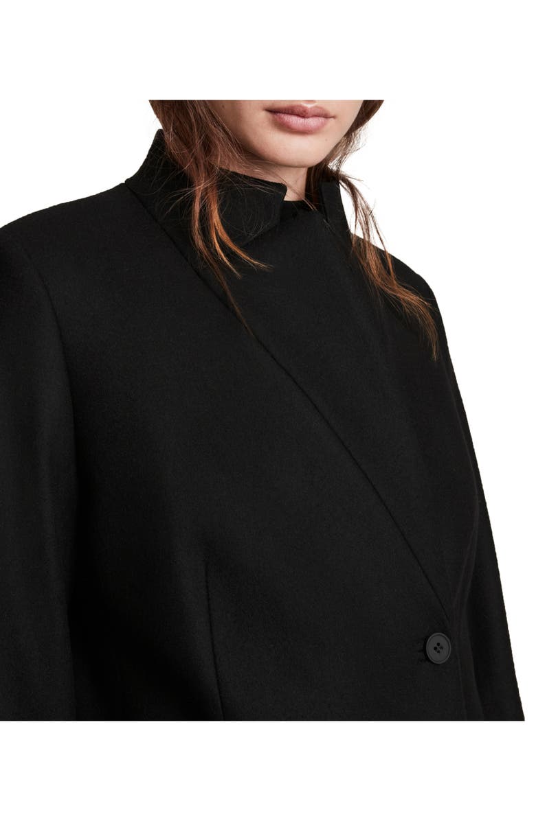 AllSaints Sidney Wool Blend Coat, Alternate, color,