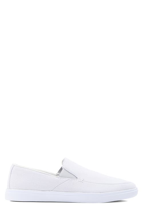 Travismathew Phenom Slip-on Sneaker In Heather Light Grey Woven