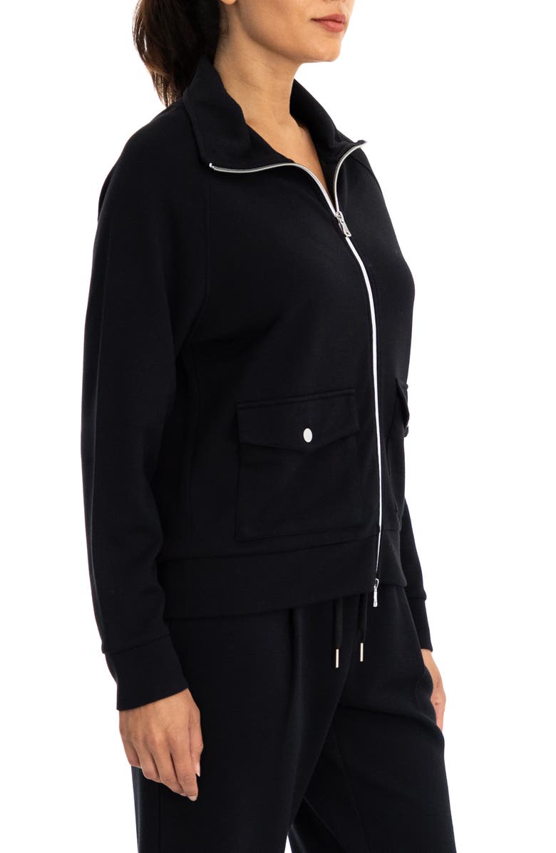 Nanette Lepore Play Scuba Pique Full Zip Jacket, Alternate, color, 