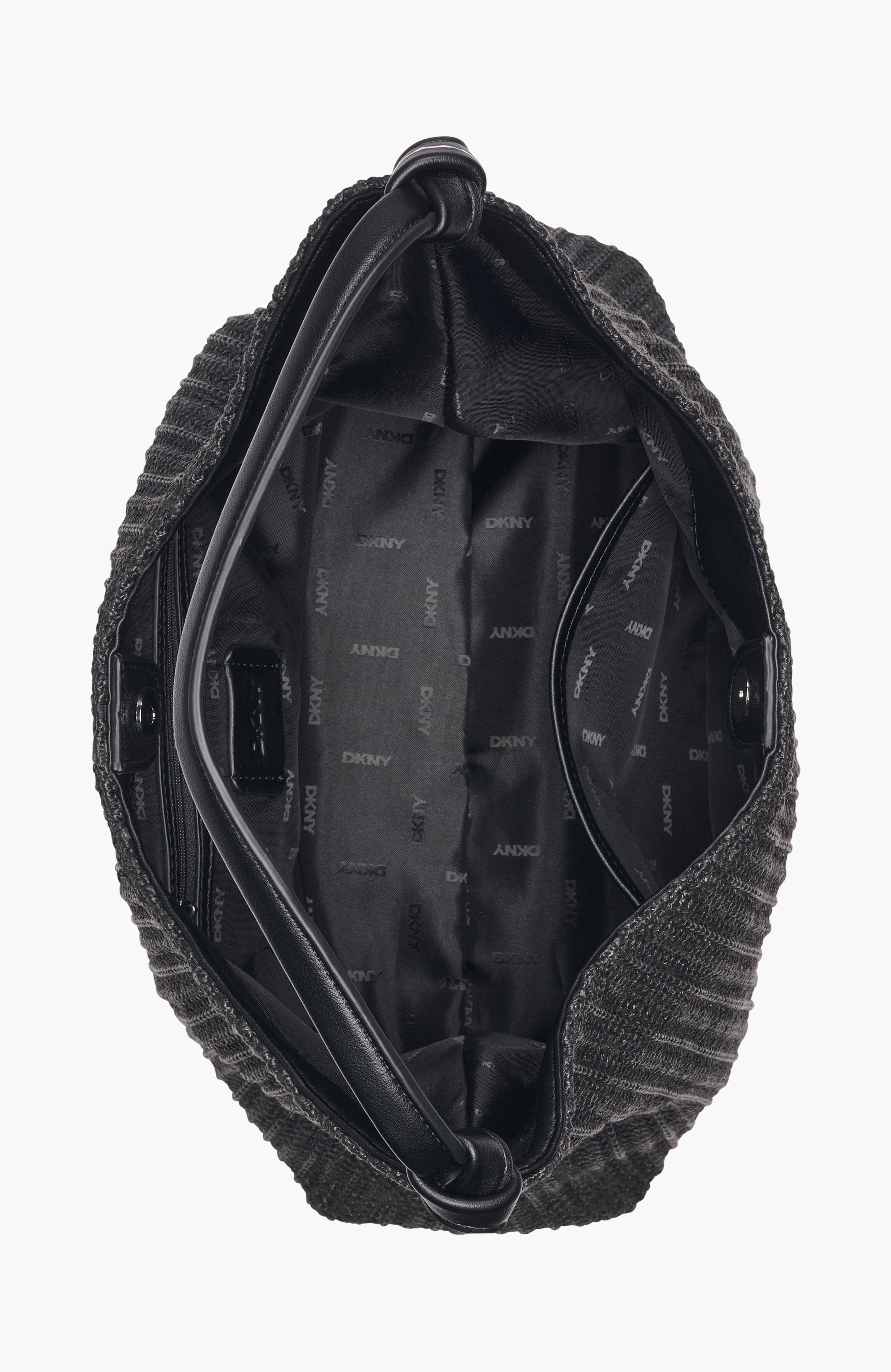 DKNY Paula Hobo, Alternate, color, Black/Silver