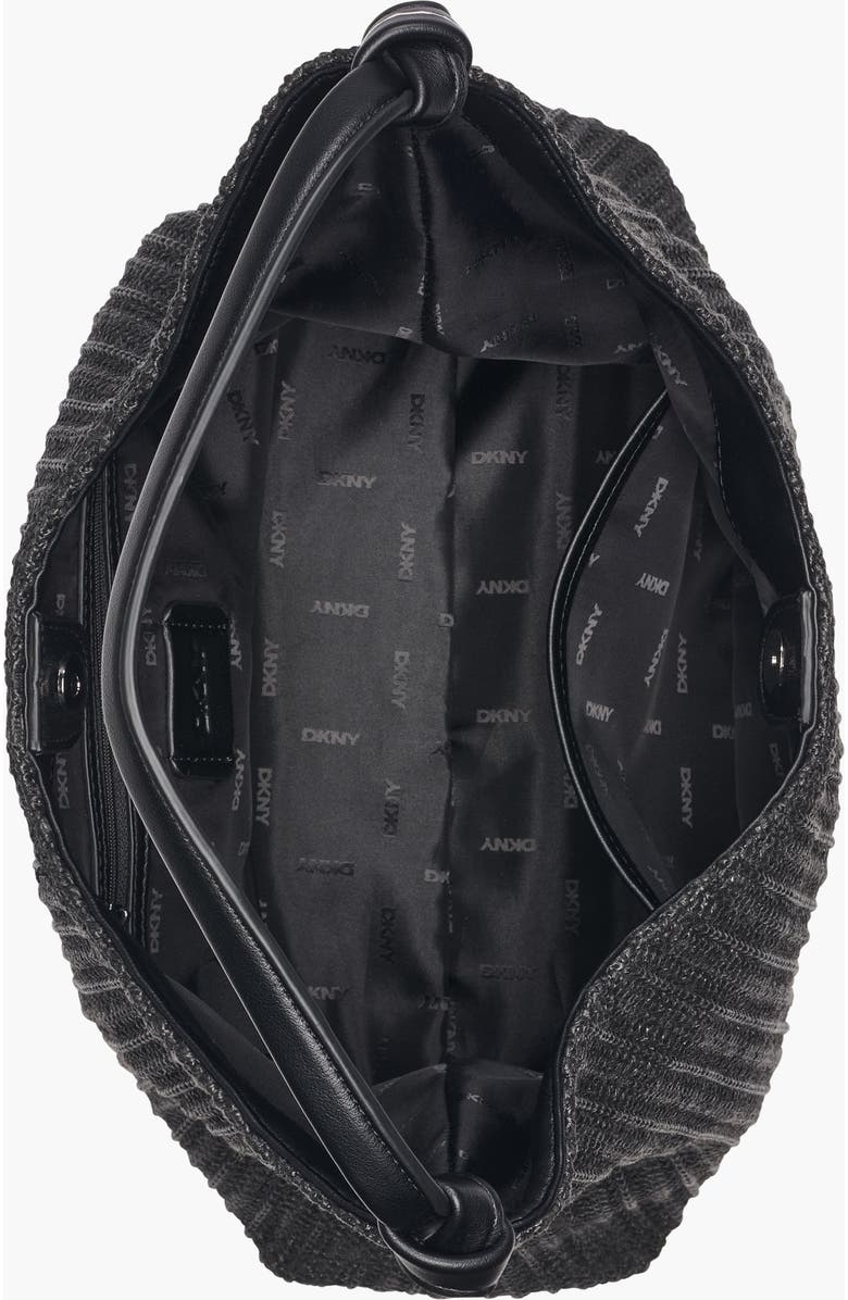 DKNY Paula Hobo, Alternate, color, Black/Silver