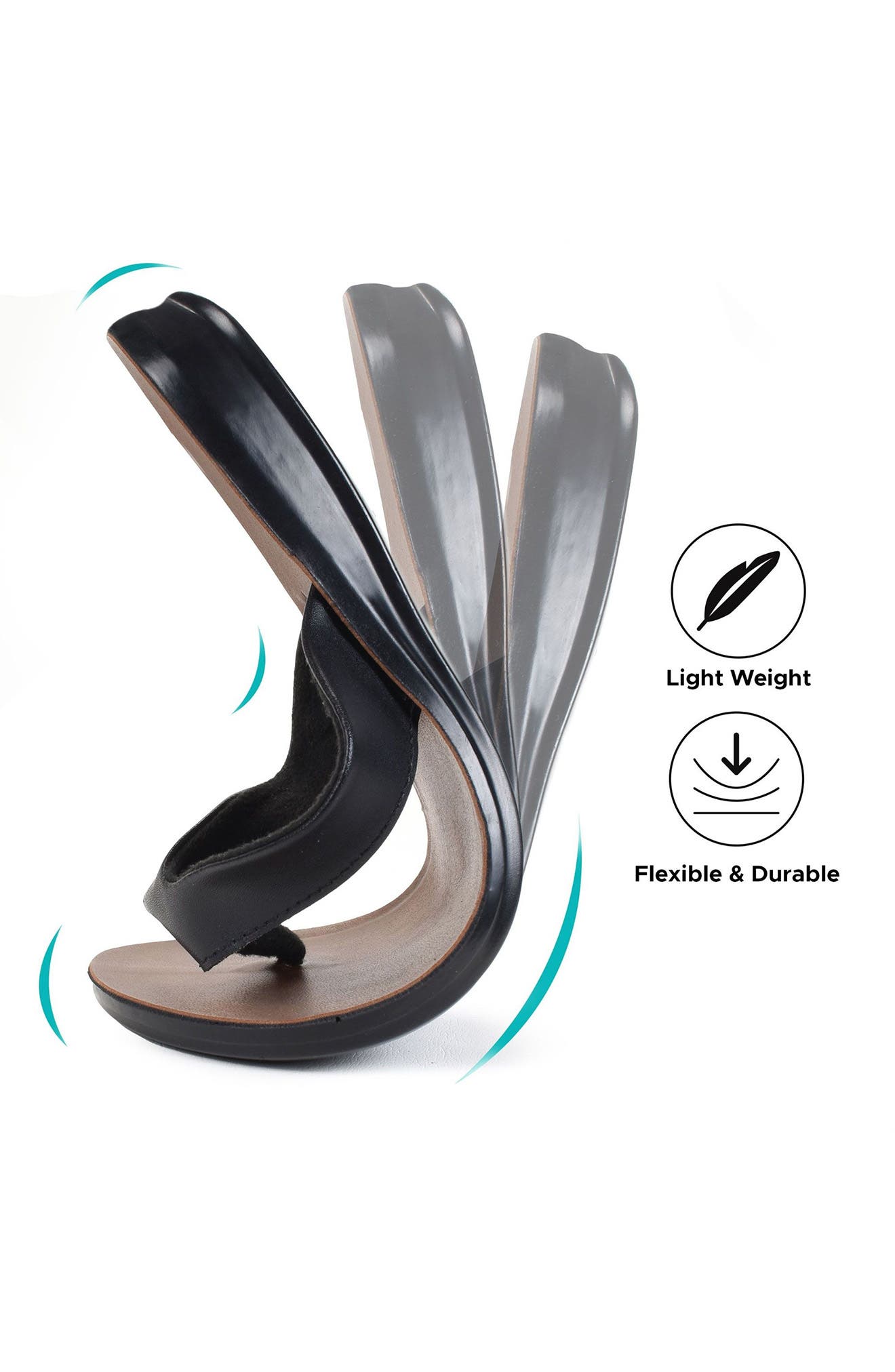 AEROSOFT Capri Comfortable Flip-Flop, Alternate, color, Black