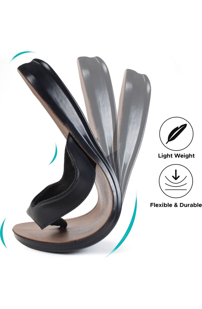 AEROSOFT Capri Comfortable Flip-Flop, Alternate, color, Black