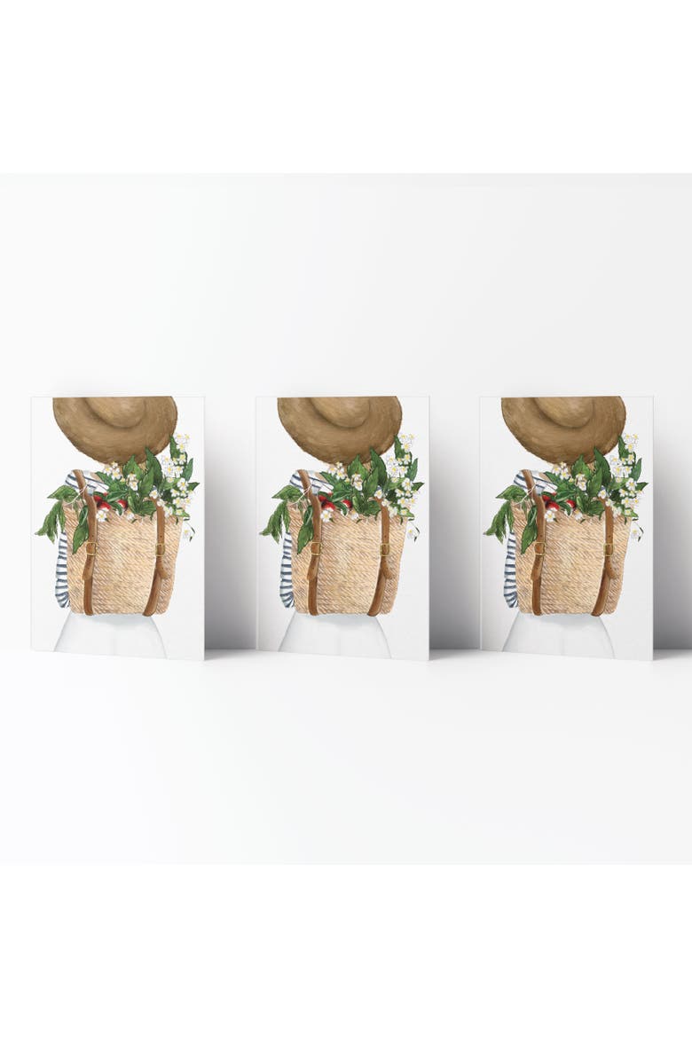 Everyday Greeting Card Pack (3ct) "Harvest Girl", Main, color, Multi-Pack