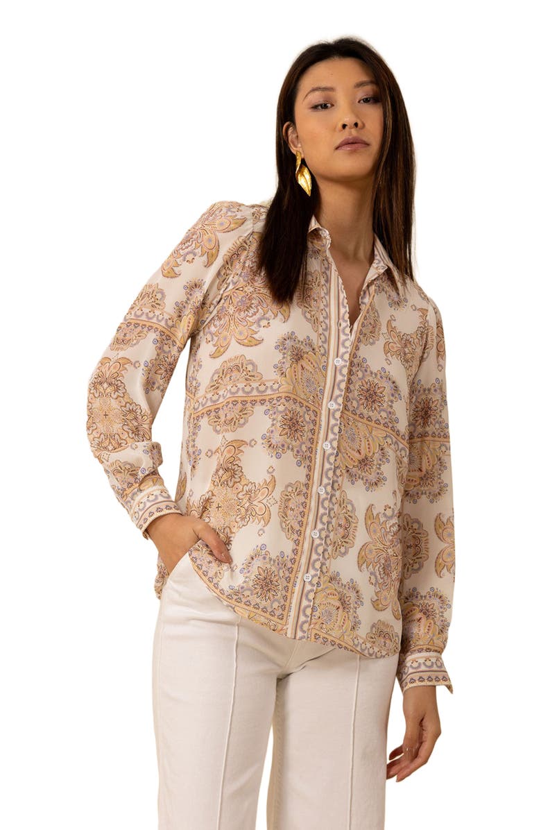 Hale Bob Madilynn Silk Blouse, Alternate, color,