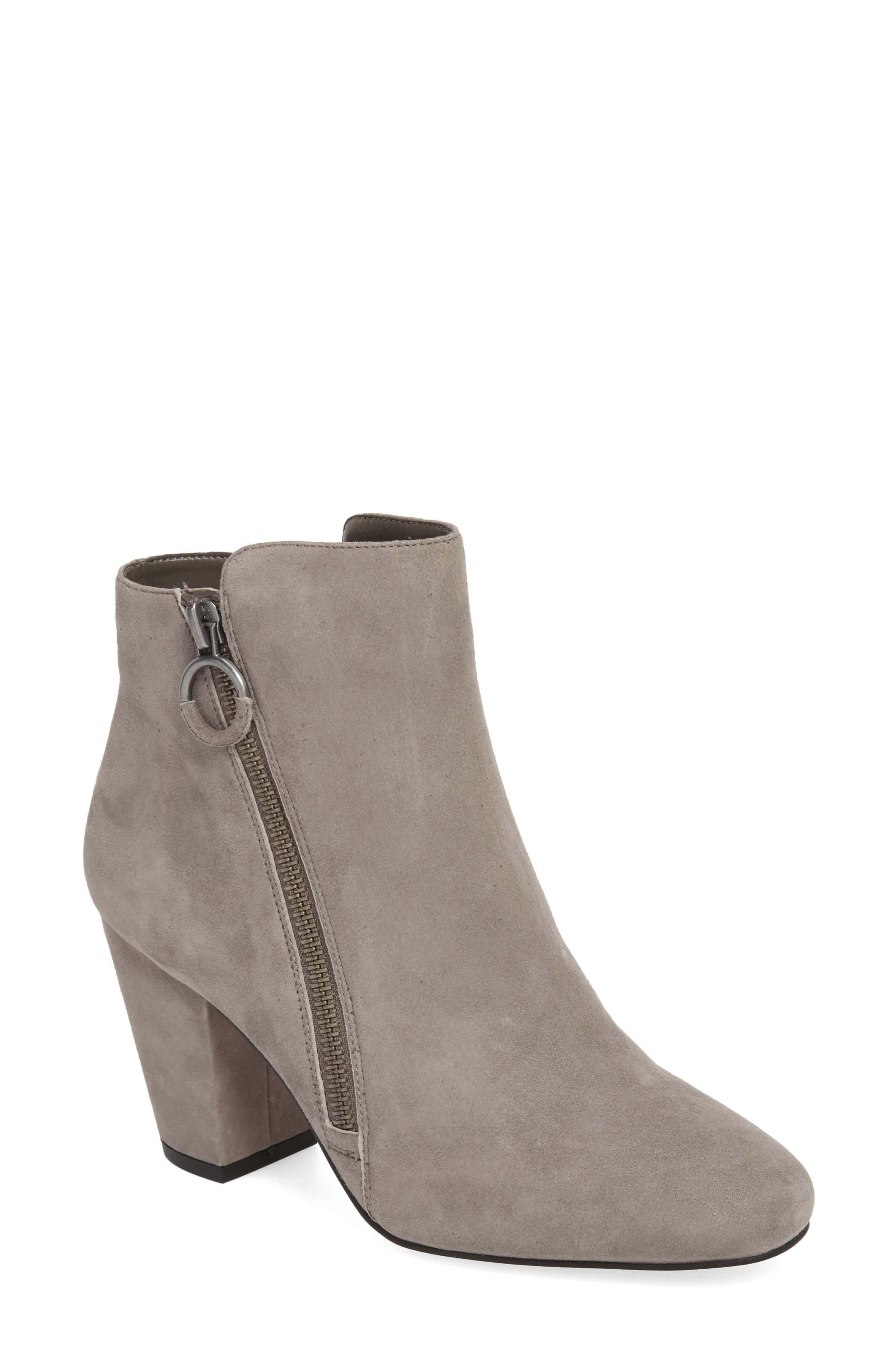 Preete Bootie, Main, color, IRON SUEDE