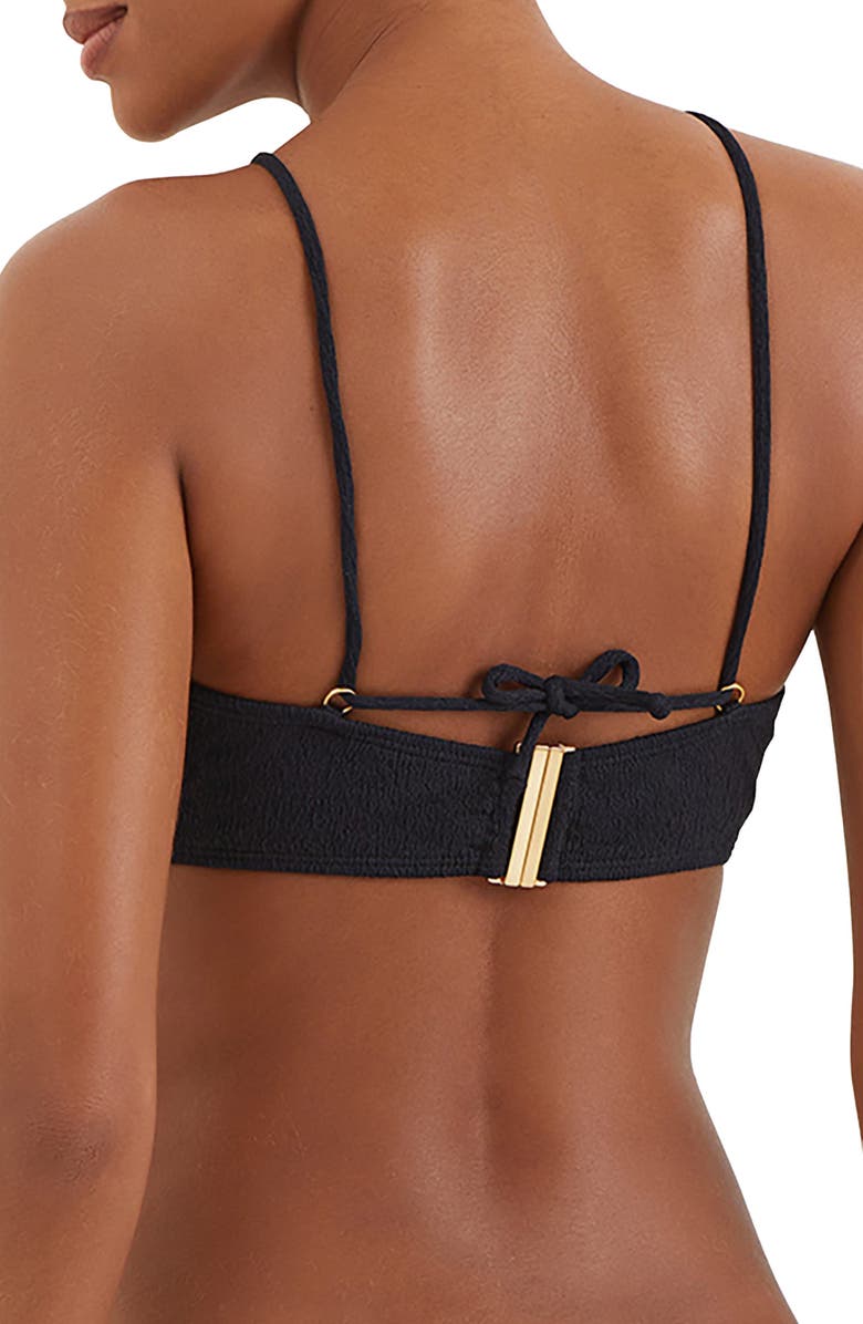ViX Paula Hermanny Callie Bandeau Bikini Top, Alternate, color, Black
