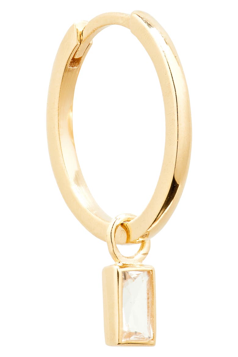 x Mel Soldera Baguette Charm Single Clicker, Alternate, color, GOLD/ CLEAR
