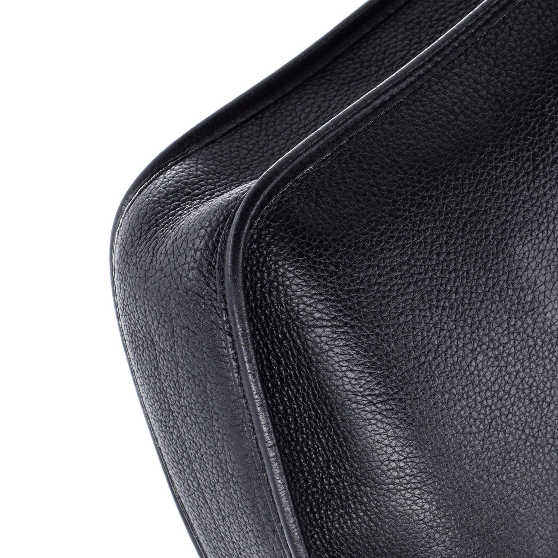 Pre-Owned Hermes Evelyne Bag Gen I Clemence PM, Alternate, color, Noir