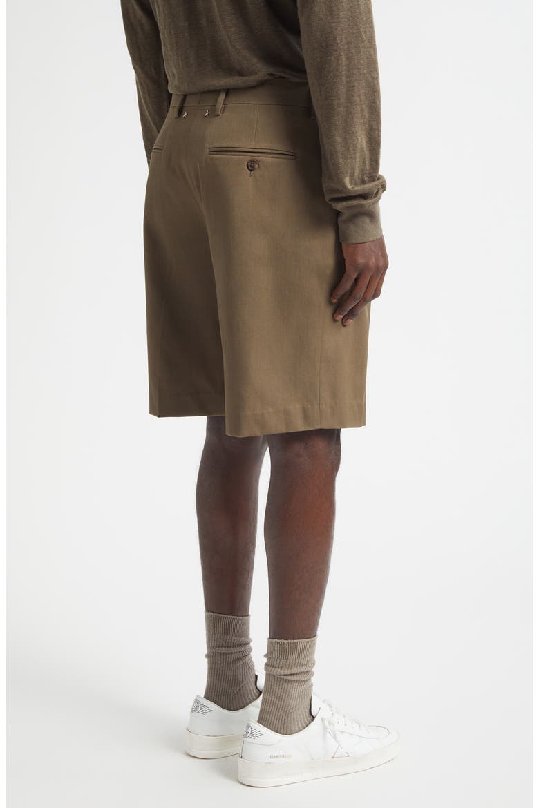 Journey Pleated Virgin Wool Bermuda Shorts, Alternate, color, CUB