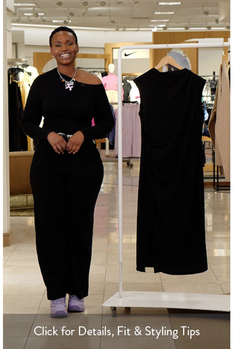 Cowl Neck Sleeveless Midi Dress video