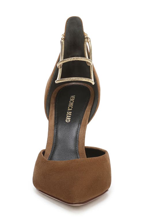 Veronica Beard Leandra Ankle Strap Pump In Brown