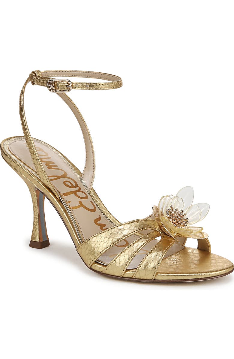Sam Edelman Joanna Ankle Strap Sandal, Main, color, Gold