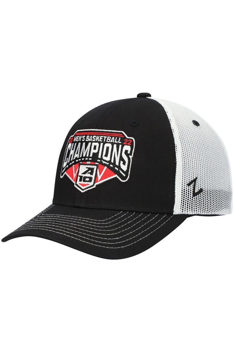 Men's Zephyr Black/White Richmond Spiders 2022 Atlantic 10 Men's Basketball Conference Tournament Champions Locker Room Adjustable Hat, Alternate, color, Black