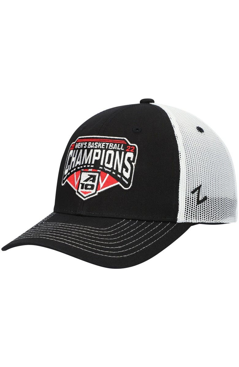 ZEPHYR Men's Zephyr Black/White Richmond Spiders 2022 Atlantic 10 Men's Basketball Conference Tournament Champions Locker Room Adjustable Hat, Alternate, color, 