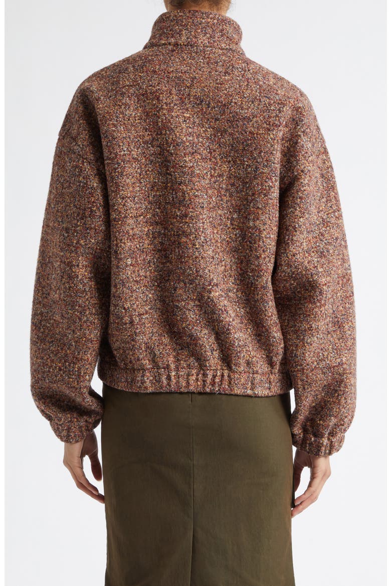 Flecked Half Zip Sweater, Alternate, color, VARIEDNESS