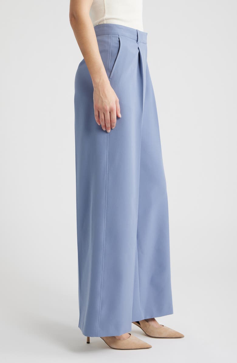 BOSS Orange Tiwi High Waist Straight Leg Pants, Alternate, color, Bright Blue