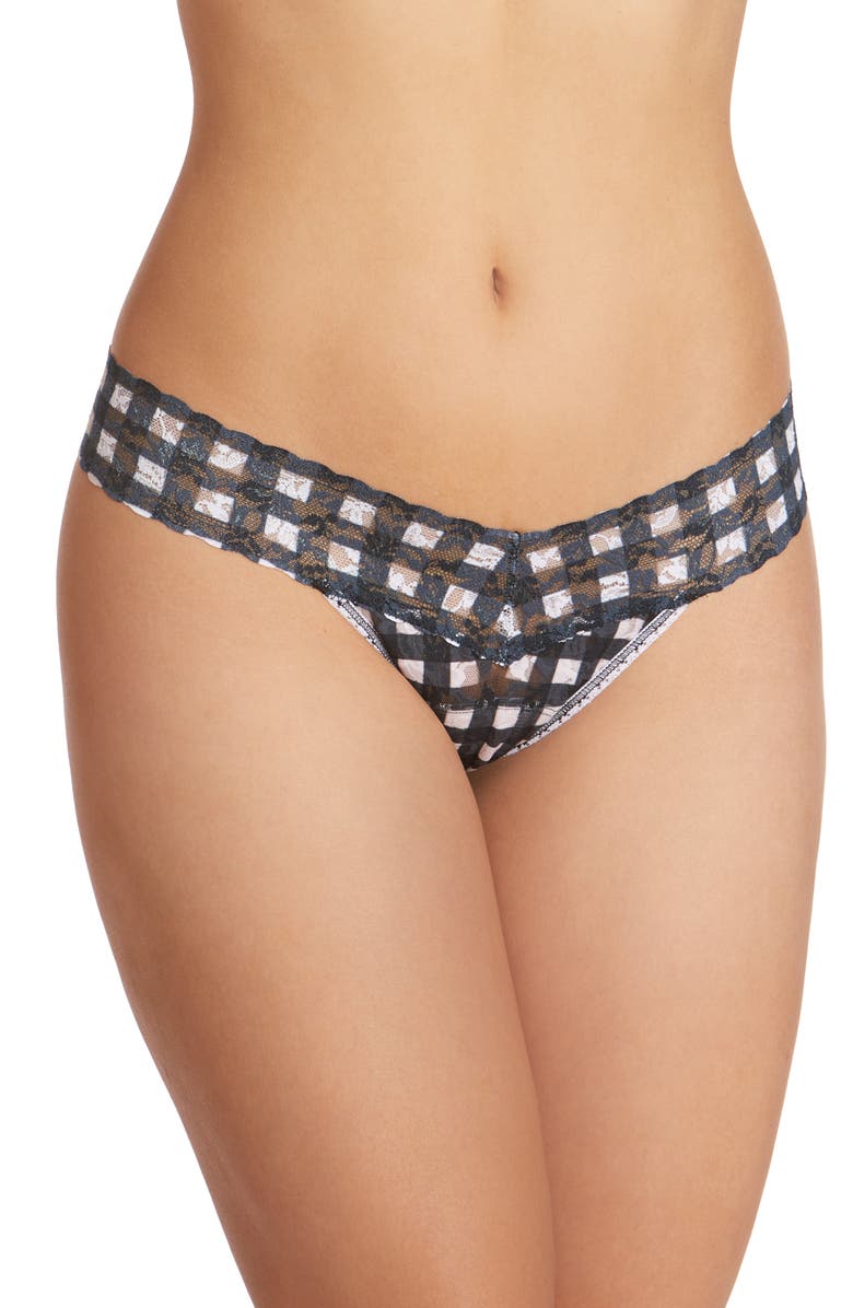 Hanky Panky Gridlock Low Rise Thong, Main, color, 