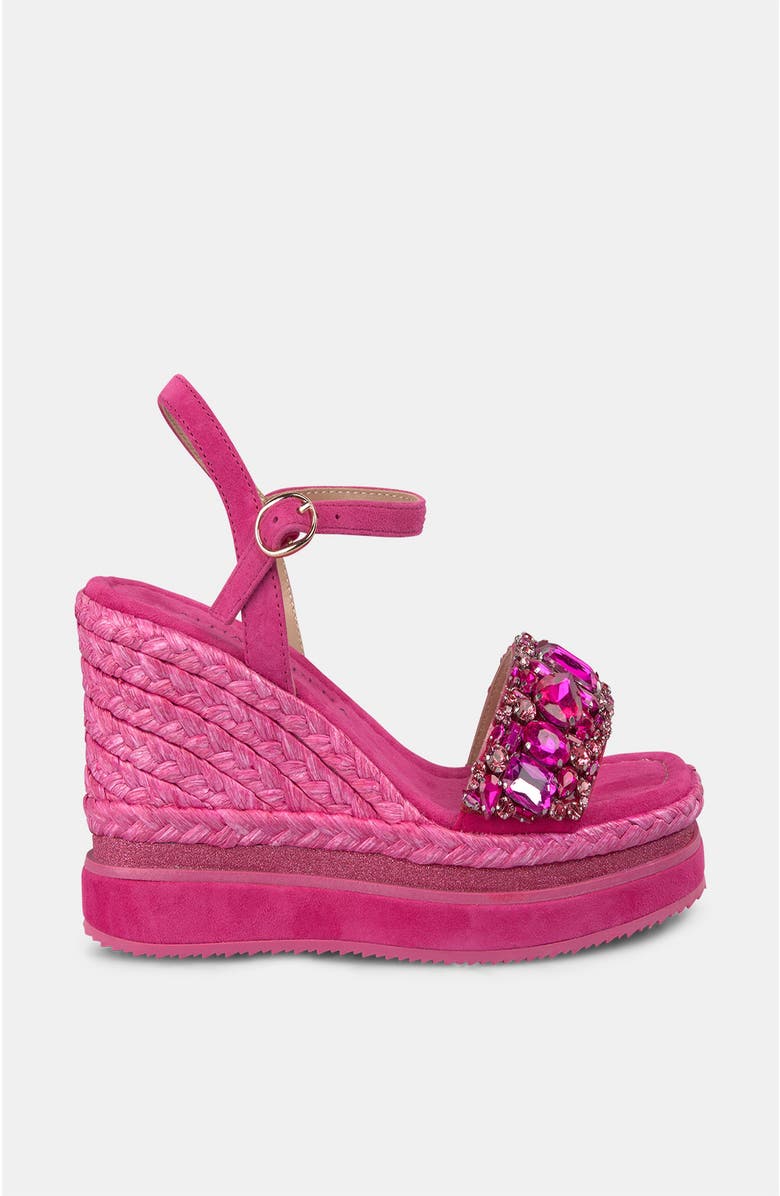 Alma en Pena Platform Wedge With Rhinestones, Alternate, color, Pink