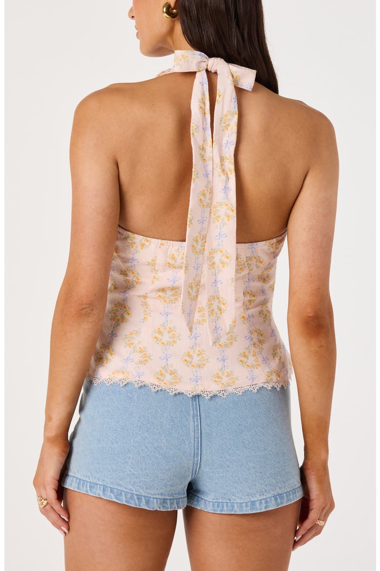 Julia Floral Halter Top, Alternate, color, BLUSH MULTI FLORAL
