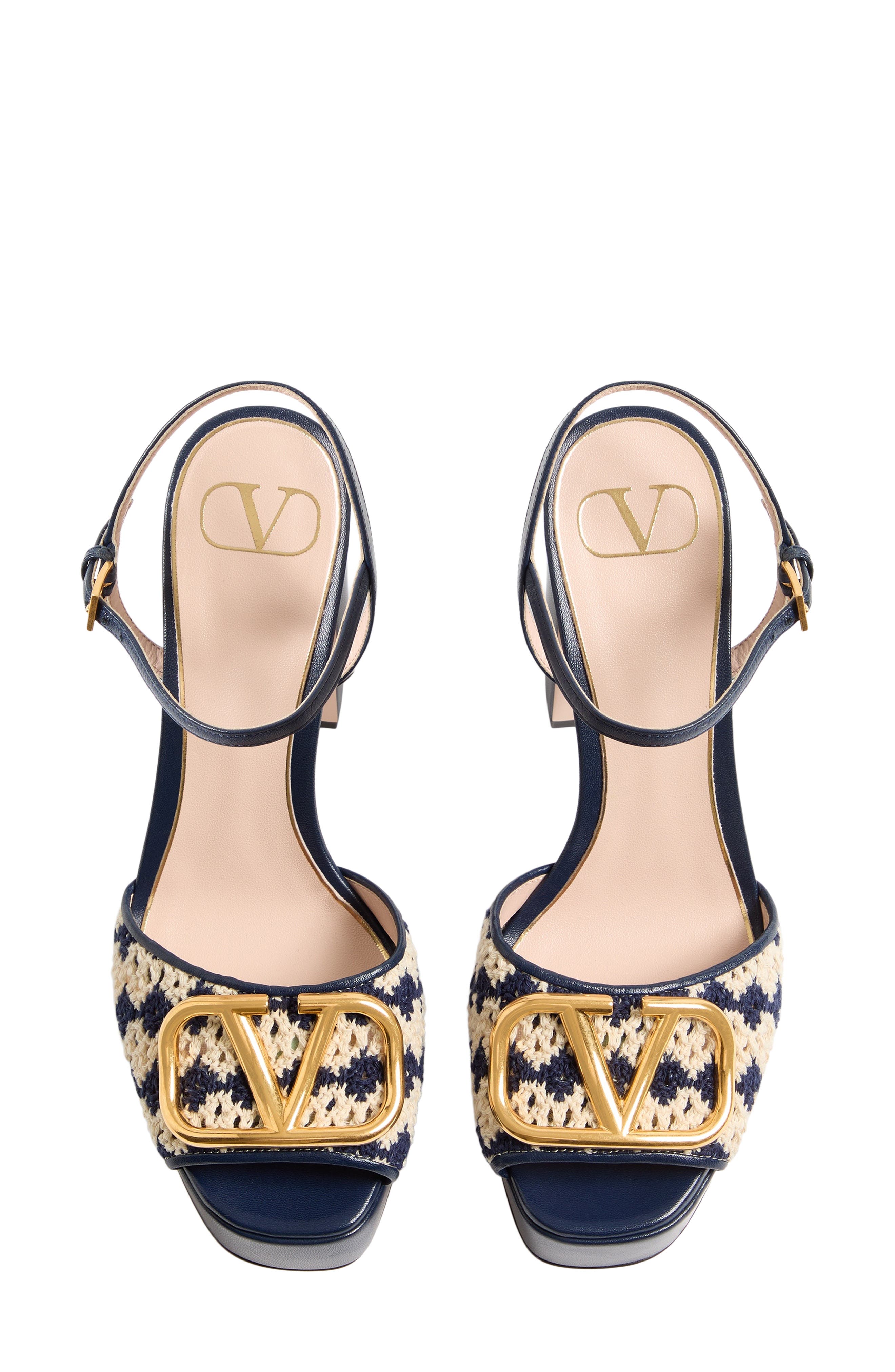 Valentino Garavani VLOGO Platform Sandal, Alternate, color, 