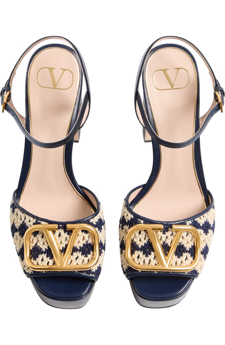 Valentino Garavani VLOGO Platform Sandal, Alternate, color,