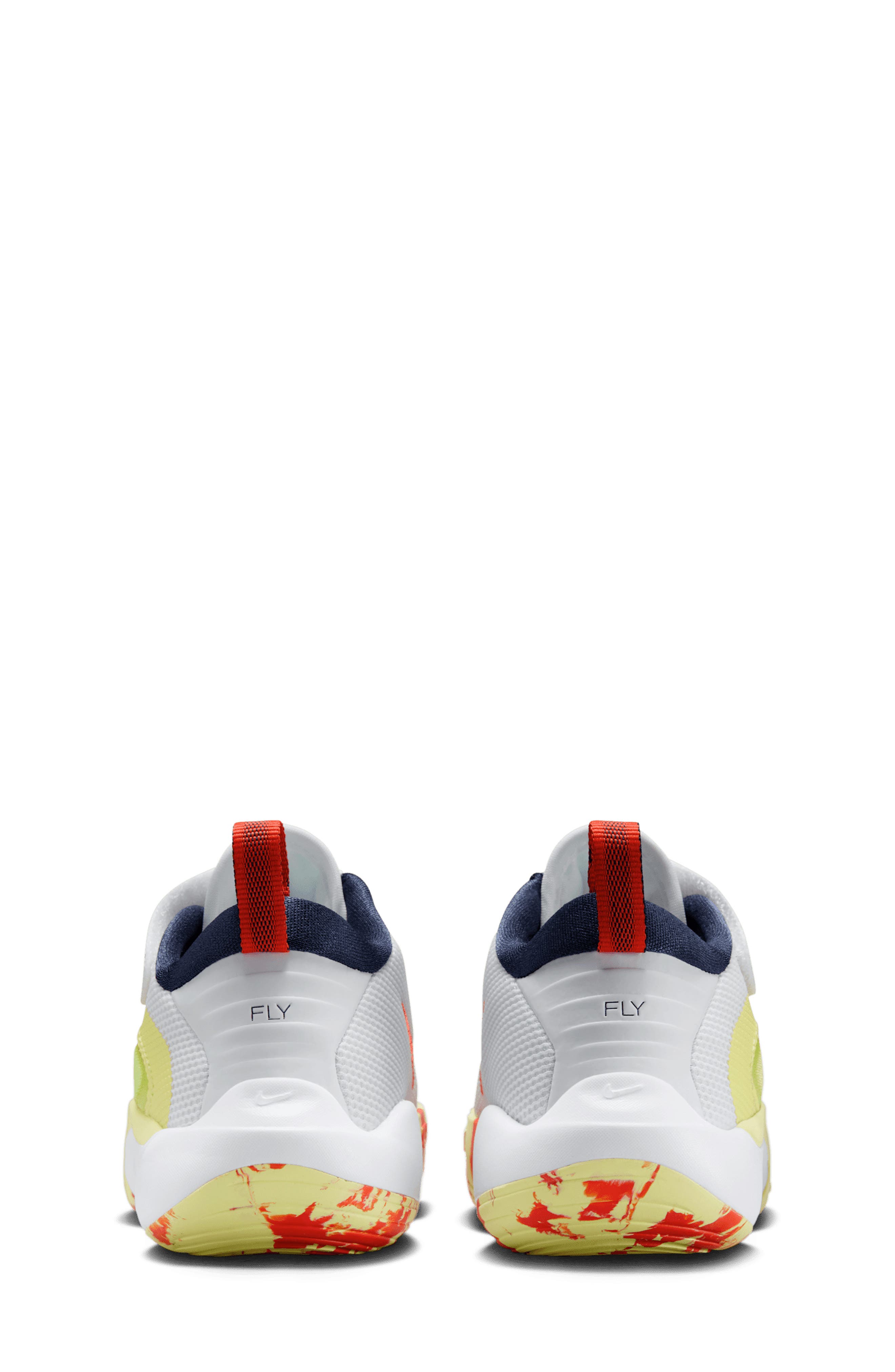 Nike Kids' IsoFly Basketball Shoe, Alternate, color, White/ Limelight/ Lemon/ Navy