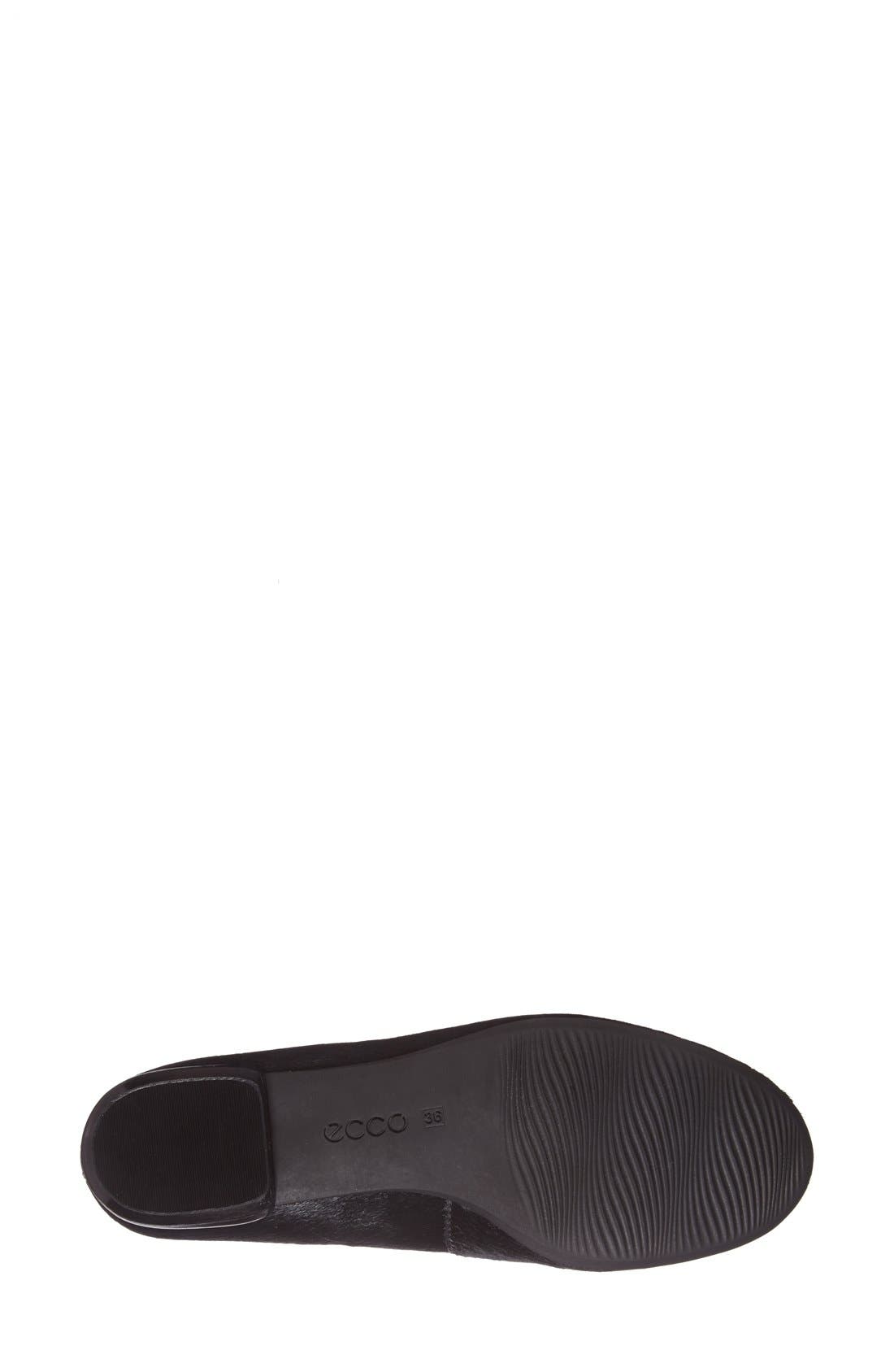 'Perth' Calf Hair Loafer, Alternate, color, BLACK