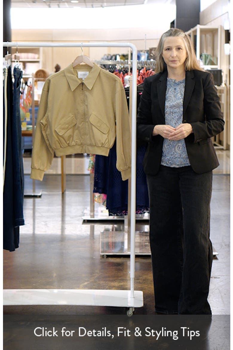 The Twill Cropped Bomber Jacket video