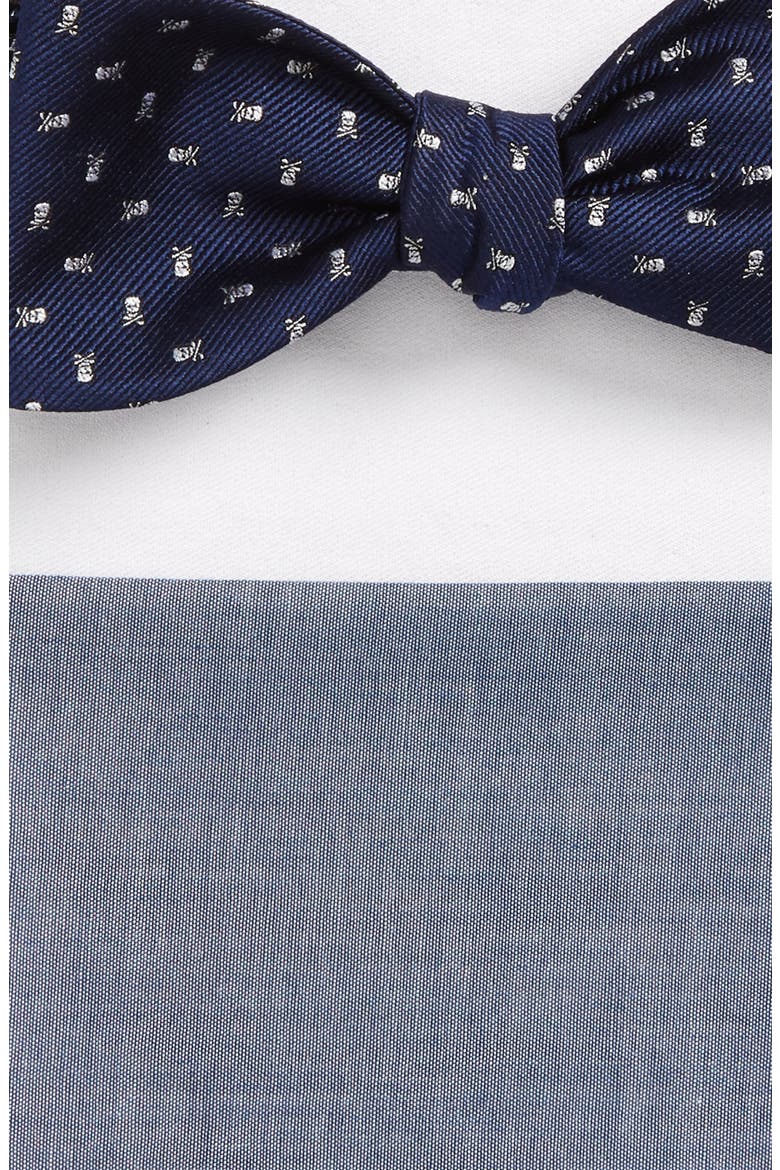 Skull & Crossbone Style Box, Alternate, color, NAVY