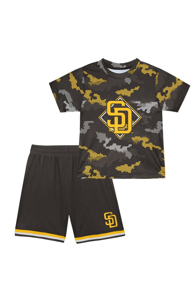 Outerstuff Preschool Brown San Diego Padres Field Ball T-Shirt
Shorts Set, Main, color,
