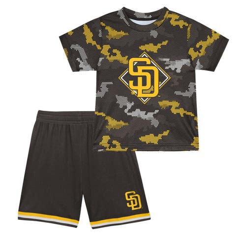 Preschool Brown San Diego Padres Field Ball T-Shirt 
Shorts Set