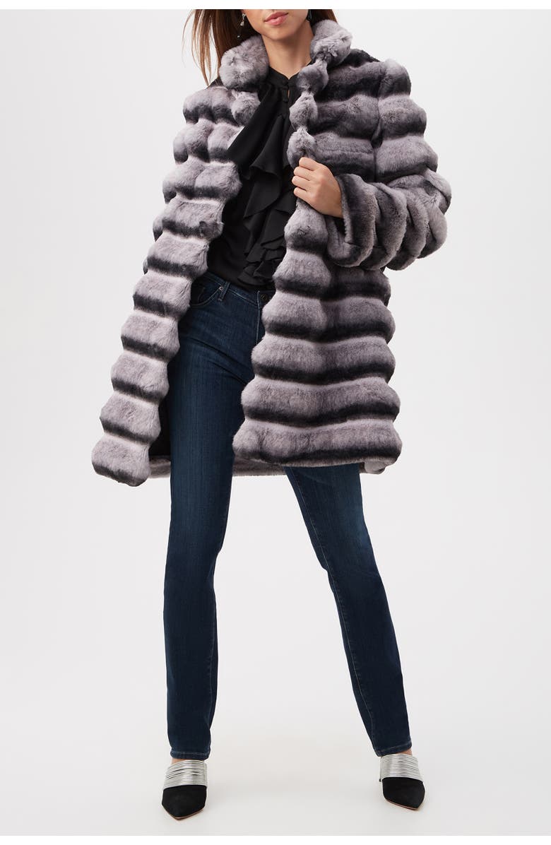 Trina Turk Mikel 2 Faux Fur Coat, Alternate, color, Natural
