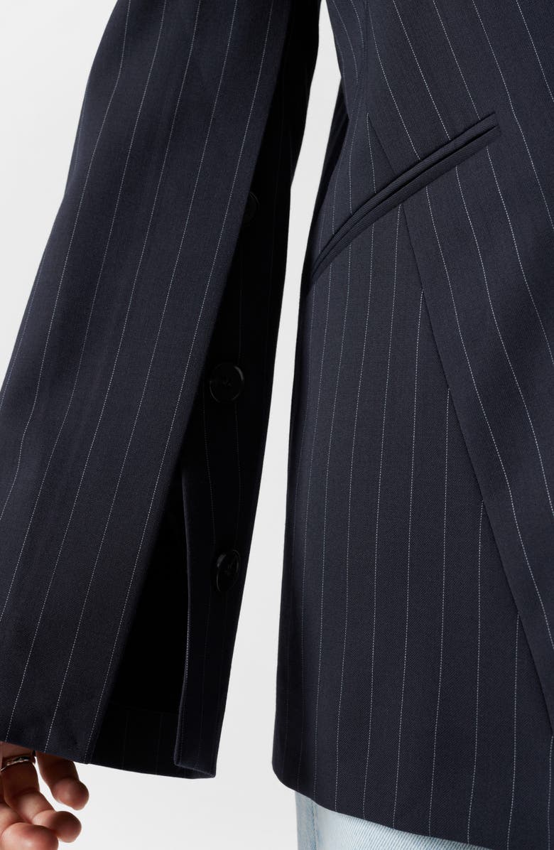 & Other Stories Tailored Wool Blend Asymmetric Blazer, Alternate, color,