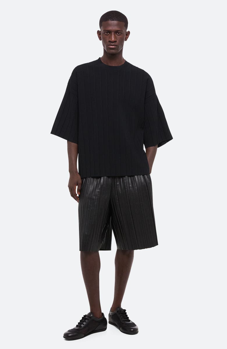 Helmut Lang Oversize Pleated T-Shirt, Alternate, color, 