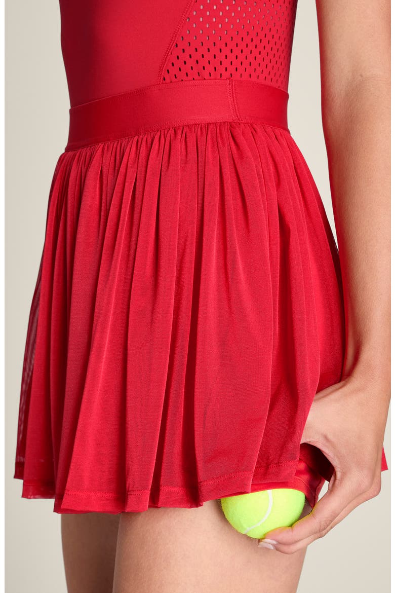 Headliner Tennis Dress, Alternate, color, VARSITY RED