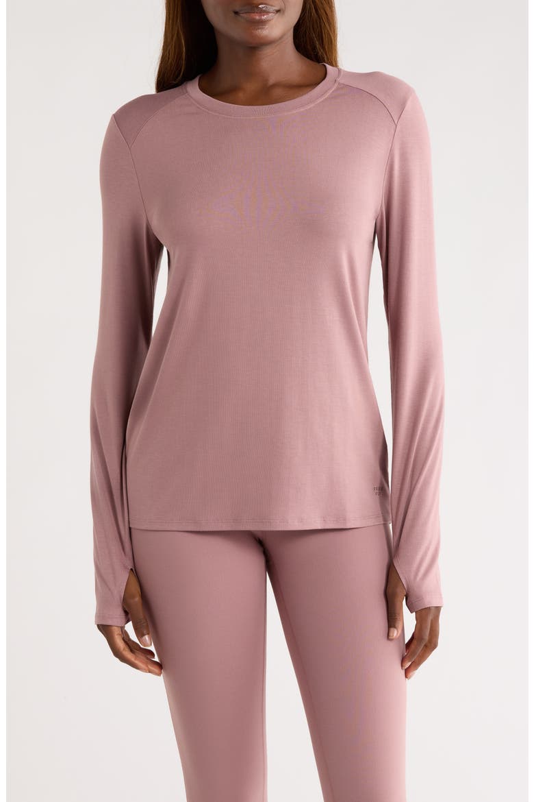 Shade Long Sleeve Top, Main, color, FIG