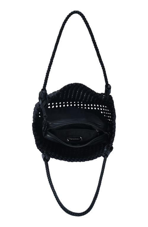 Madison West Knot Handle Woven Tote Bag