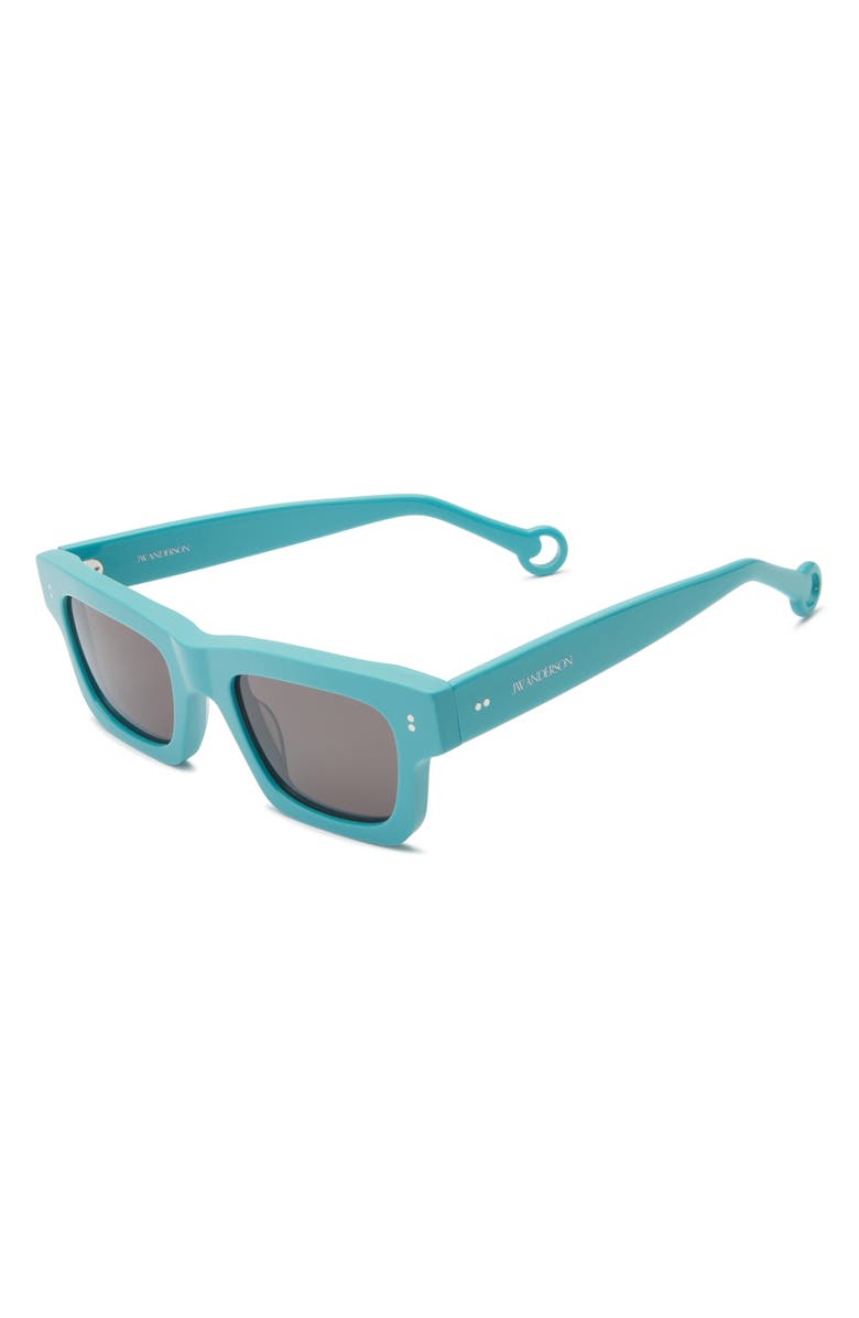JW Anderson Rectangular Sunglasses, Alternate, color, Turquoise
