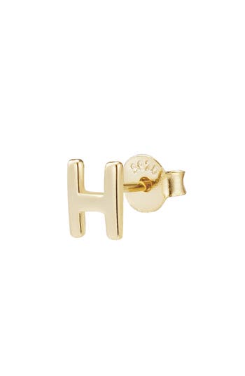 Adornia Fine Initial Stud Earrings