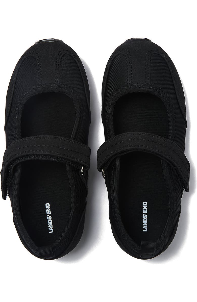 Lands' End Girls Mary Jane Easy On Sneakers, Alternate, color, Black