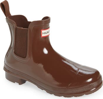 Hunter chelsea gloss offbrand rain boots