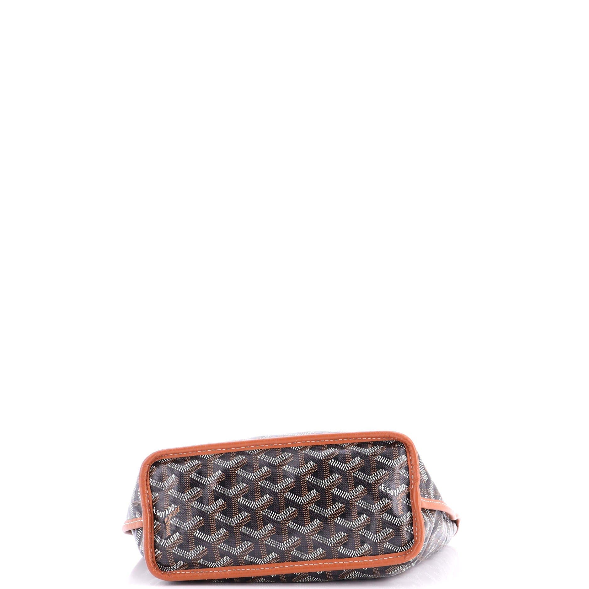 Pre-Owned Goyard Anjou Reversible Tote Coated Canvas Mini, Alternate, color, Brown