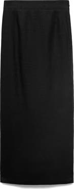 MANGO Linen Pencil Skirt